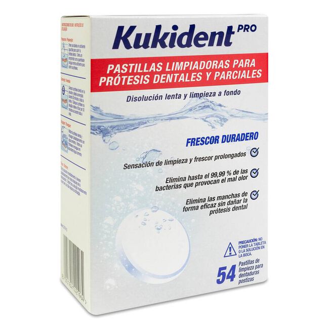 Kukident Pastillas Limpiadoras, 54 Unidades