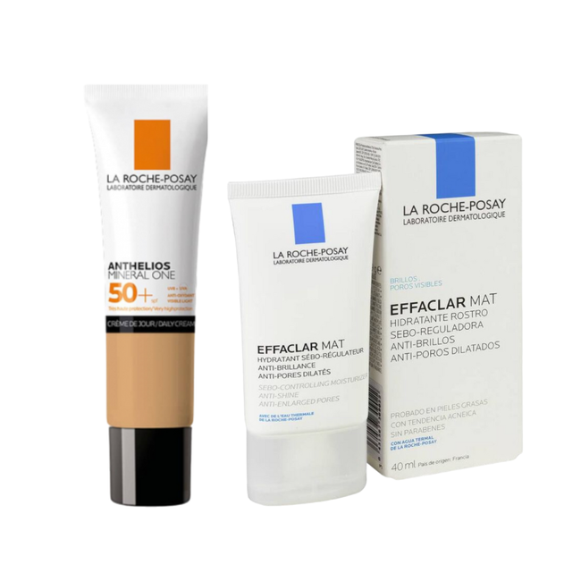 Pack La Roche-Posay Anthelios Mineral One SPF 50+ + Effaclar Mat Hidratante