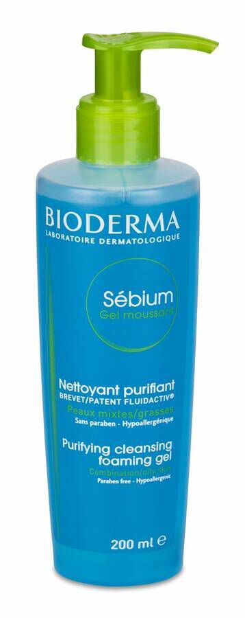 Bioderma Sébium Gel Moussant Dispensador, 200 ml