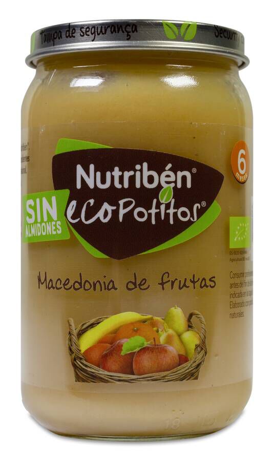 Nutribén Eco Potitos Macedonia de Frutas, 235 g