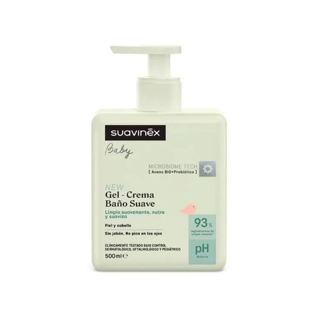 Suavinex Gel Crema Baño Syndet Suave, 500 ml