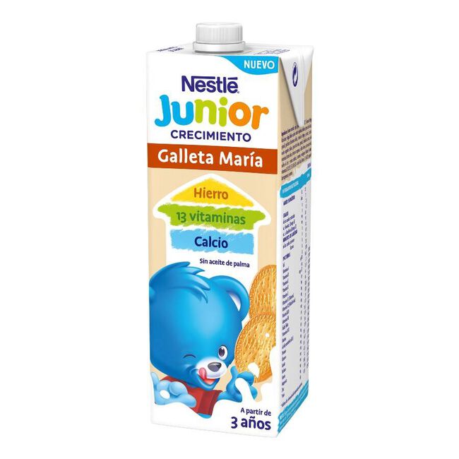 Nestlé Junior Crecimiento Galleta María, 1 L