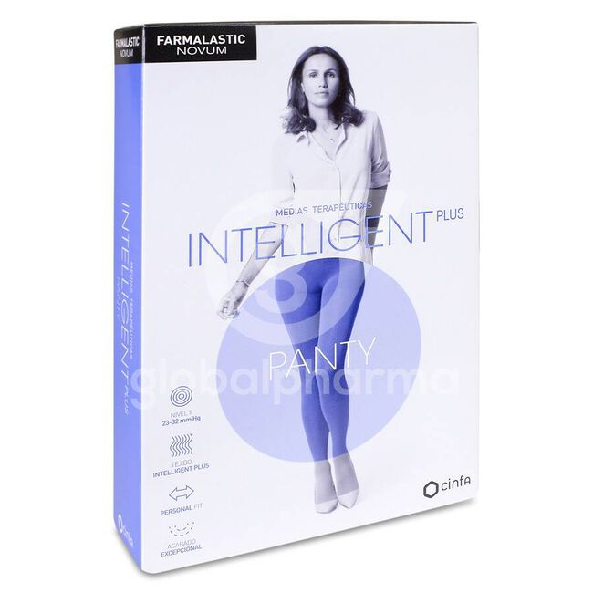 imagen de Farmalastic Novum Intelligent Panty Compresi&oacute;n Normal Talla 4 Caviar, 1 Ud