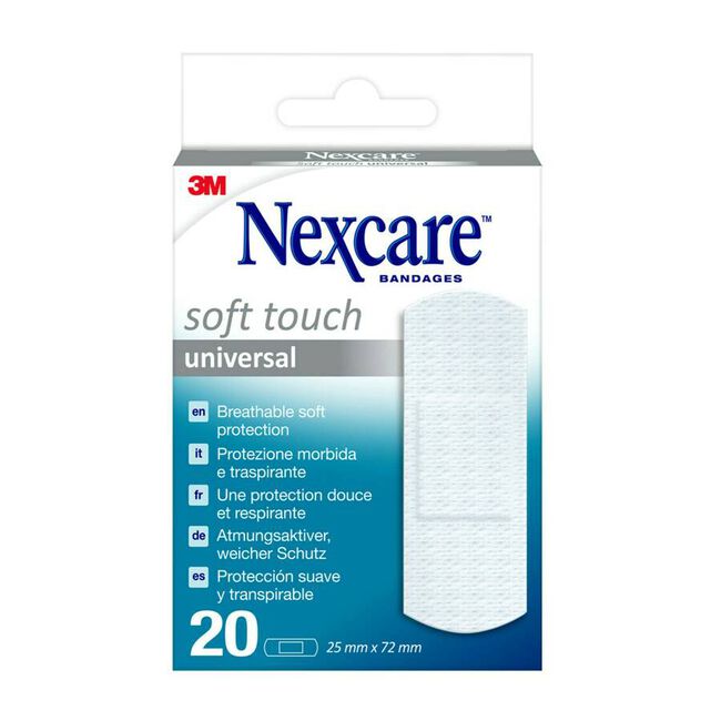 Nexcare Soft 19 x 76 mm, 20 Uds