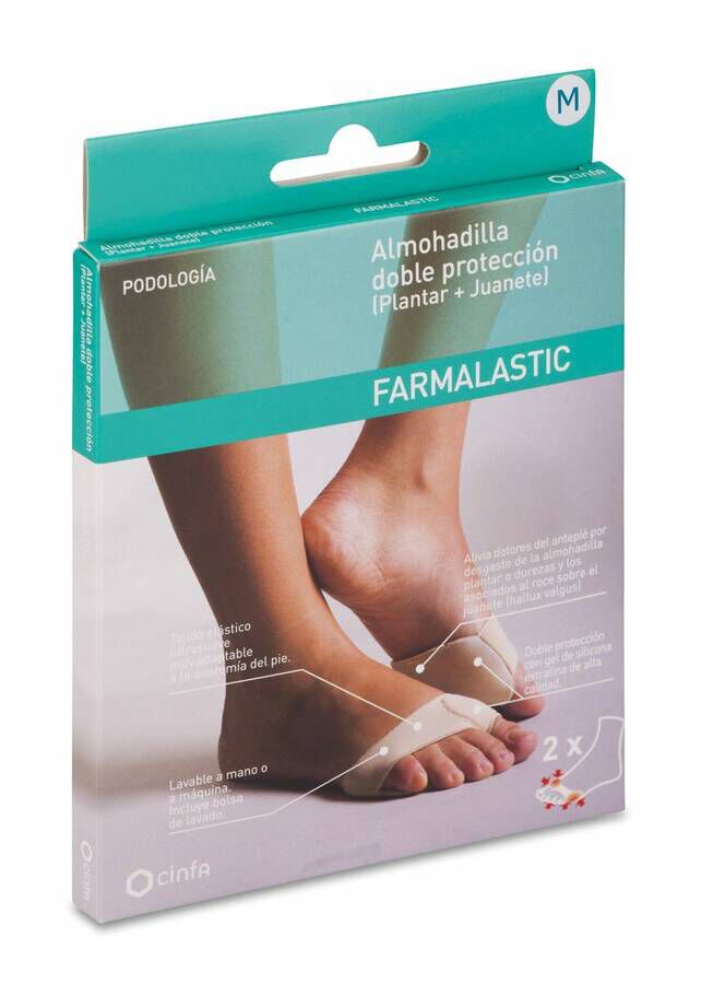 Farmalastic Almohadilla Doble Protección Mediana, 1 Par