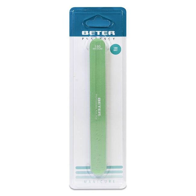 Beter Lima de Uñas de Fibra de Vidrio 180 Medium, 1 Unidad