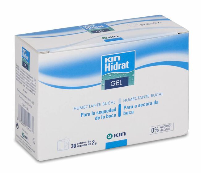 Kin Hidrat Gel Humectante Bucal 2 g, 30 Sobres