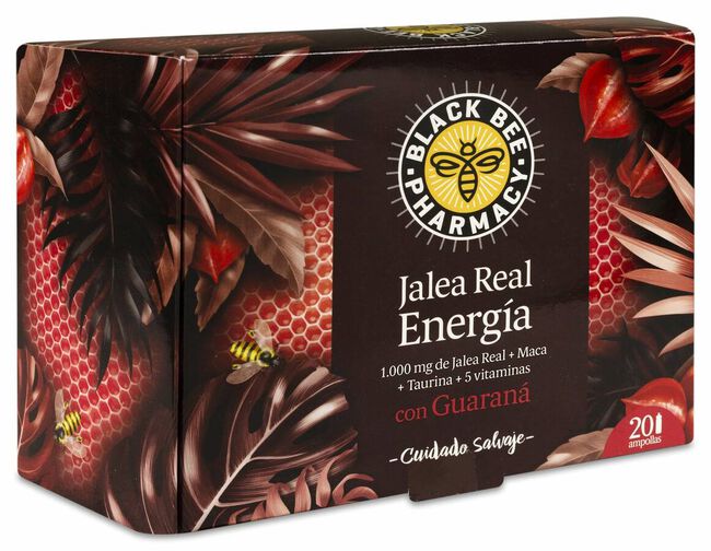 Black Bee Pharmacy Jalea Real Energía, 20 Ampollas