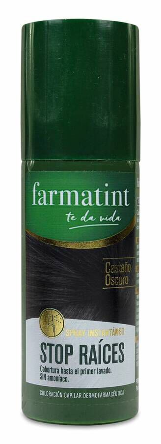 Farmatint Stop Raíces Castaño Oscuro, 75 ml