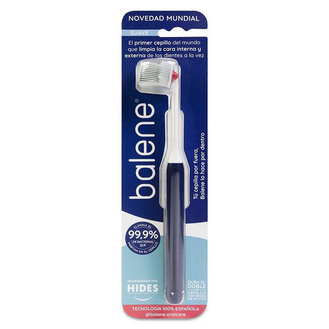 Balene Cepillo Dental Suave Azul, 1 Unidad