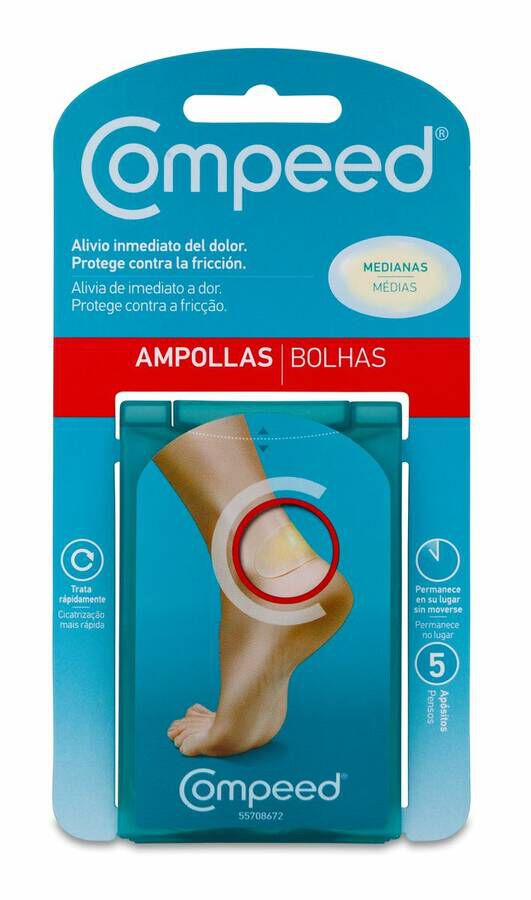 Compeed Ampollas Medianas, 5 Uds