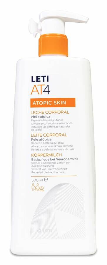 LETI AT4 Leche Corporal Piel Atópica, 500 ml