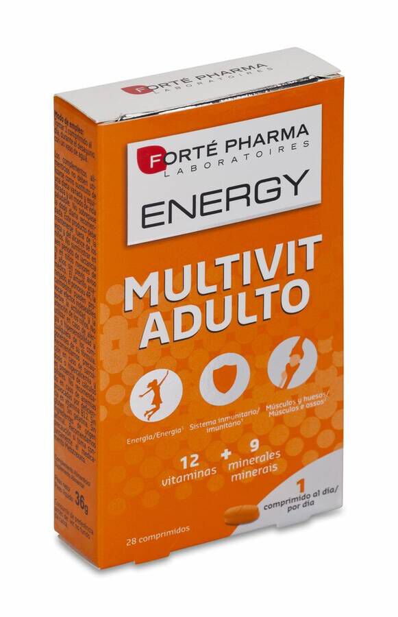 Forté Pharma Energy Multivit Adulto, 28 Uds