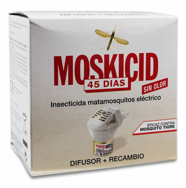 Moskicid Matamosquitos Difusor + Recambio 45 días, 1 Ud