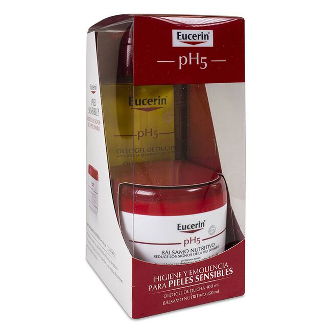 Pack Eucerin Ph5 Bálsamo Nutritivo + Oleogel Ducha, 450 ml + 400 ml