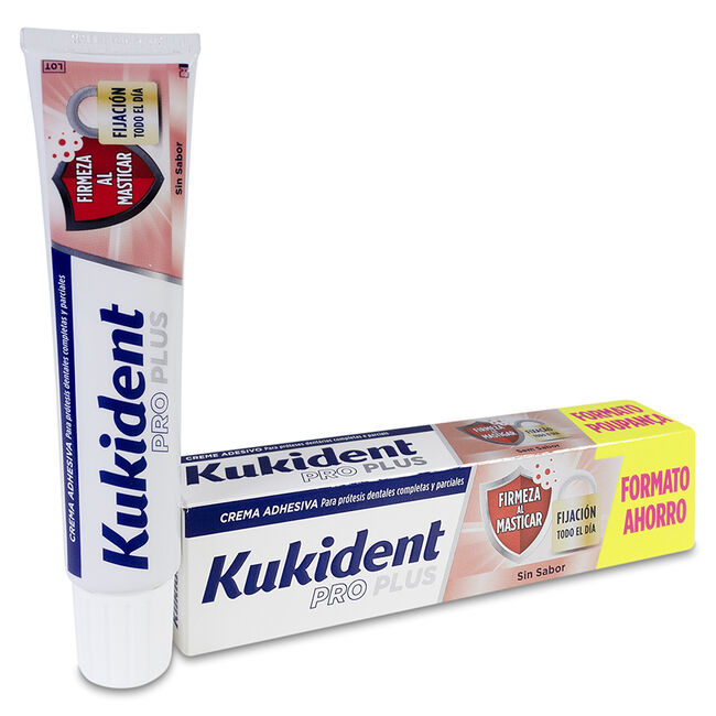 Kukident Pro Doble Acción Crema Adhesiva Neutro, 57 g