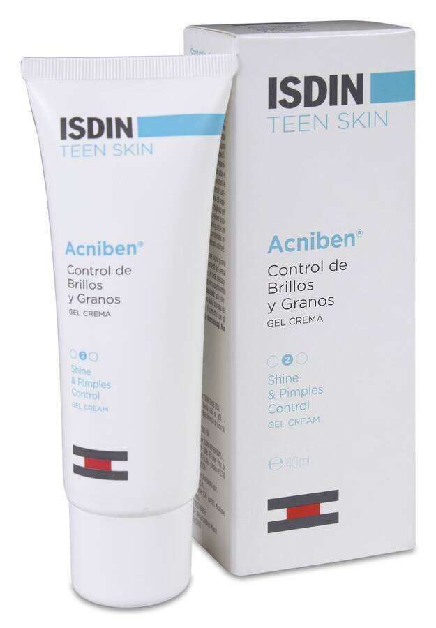Isdin Acniben Gel-Crema Control de Brillos y Granos, 40 ml