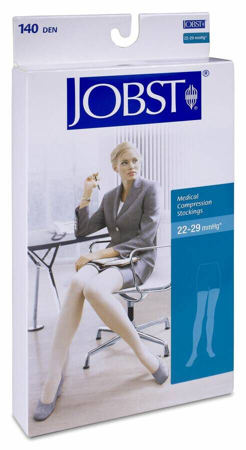 Jobst Media Larga Blonda Negro Talla 2, 1 Unidad