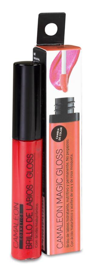 Camaleon Brillo Labios Magic Lip Gloss Rojo, 9 ml