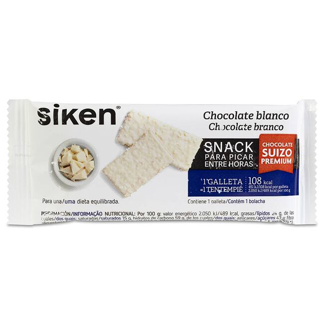 Siken Form Galleta Chocolate Blanco, 32 Uds