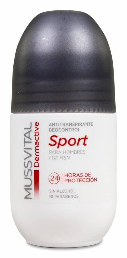 Mussvital Dermactive Deocontrol Sport Desodorante Roll On, 75 ml