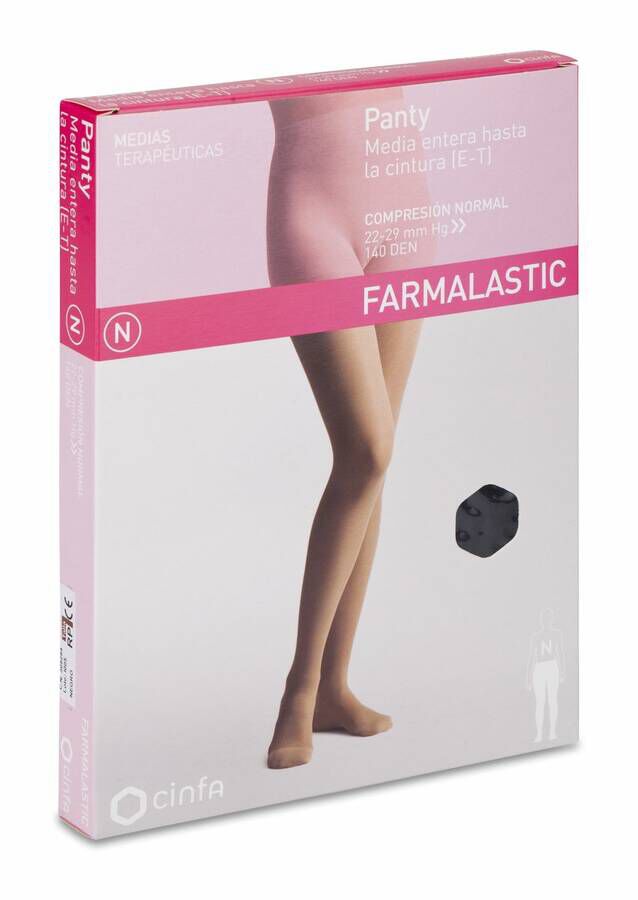 Farmalastic Panty de Compresión Normal Negro Talla Reina Plus, 1 Ud