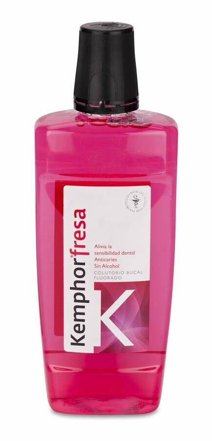 Kemphor Flúor Colutorio Sabor Fresa, 500 ml