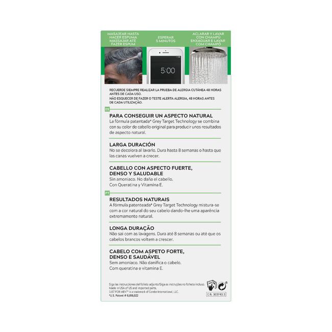 Just For Men Champú Colorante 30 Cc Moreno, 1 Ud
