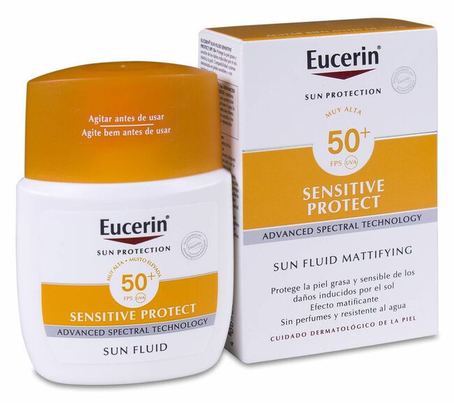 imagen de Eucerin Sun Fluid Sensitive Protect FPS 50+, 50 ml
