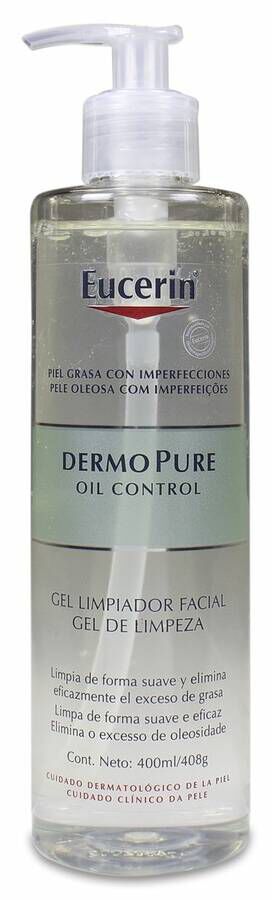 Eucerin Dermopure Oil Control Gel Limpiador, 400 ml