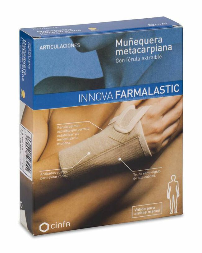 Farmalastic Muñequera con Férula Talla G, 1 Ud