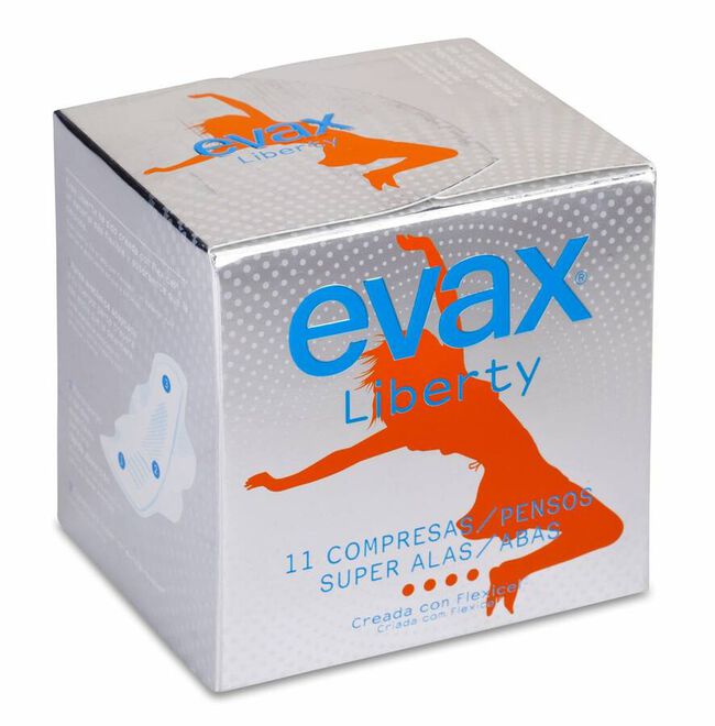 Evax Liberty Compresa Super con Alas, 10 Uds