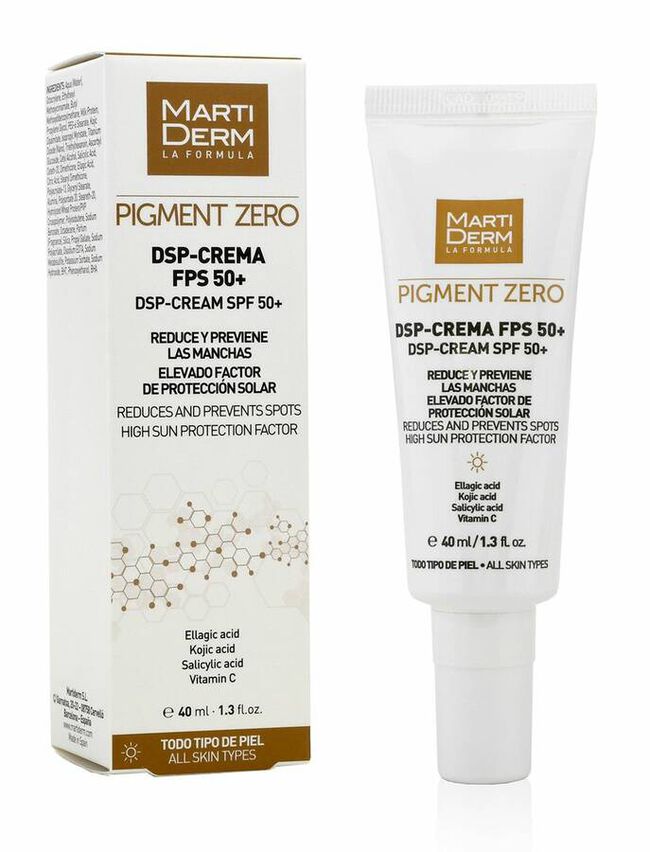 MartiDerm Pigment Zero Crema Despigmentante FPS 50+, 40 ml