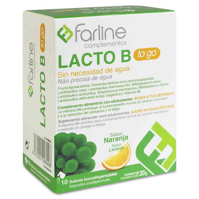 Farline Lacto B To Go, 10 Sobres