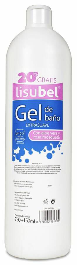 Lisubel Gel de Baño Extra Suave