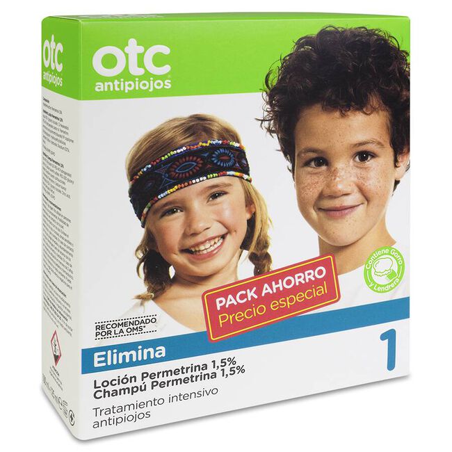Pack Otc Antipiojos Elimina Loción Champú 125 ml, 1 Ud