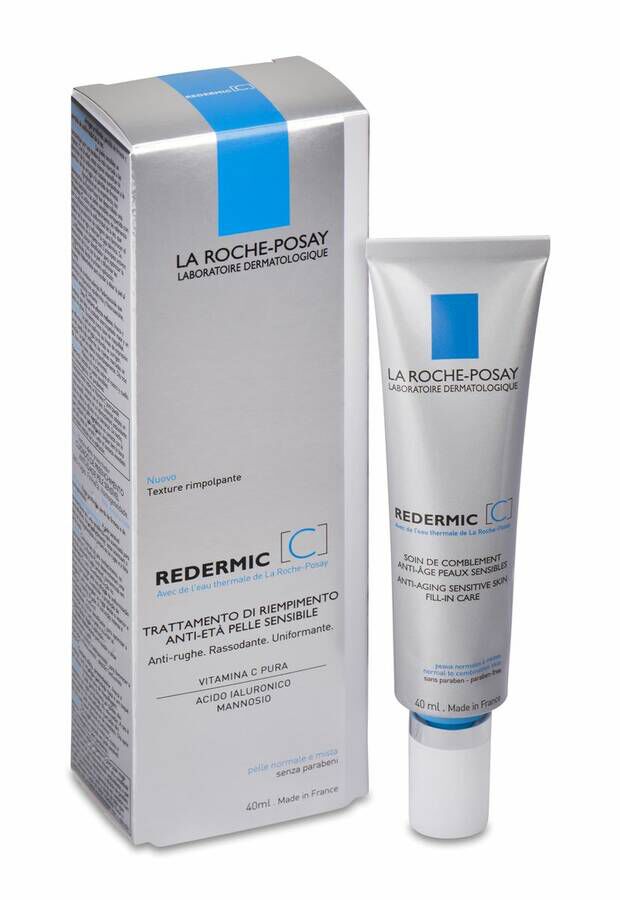 La Roche-Posay Redermic C Tratamiento de Relleno Antiedad Piel Sensible, 40 ml