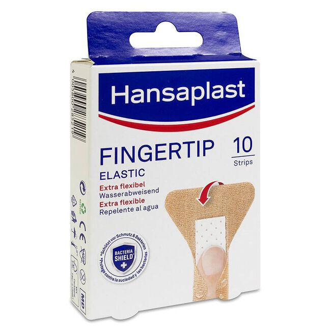 Hansaplat Elastic Tiras para Dedos, 10 Apósitos