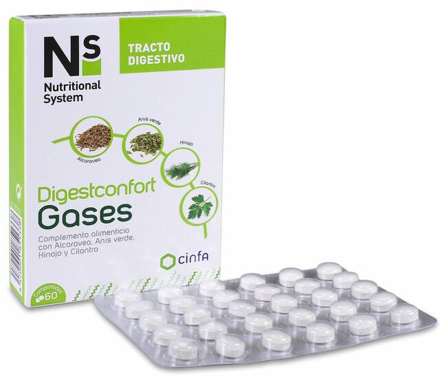 Ns Digestconfort Gases, 60 Comprimidos
