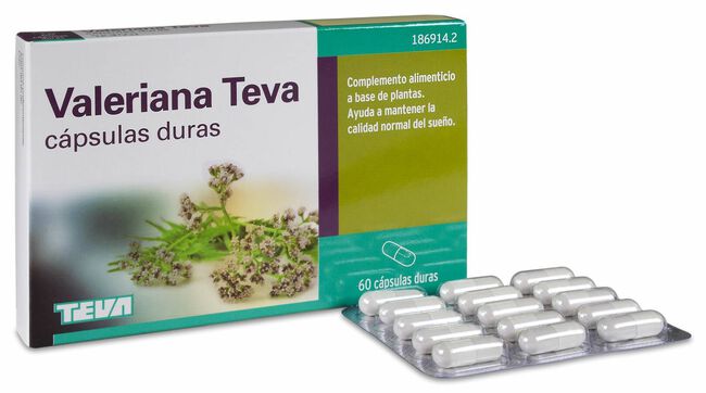Valeriana Teva 200 mg, 60 Cápsulas
