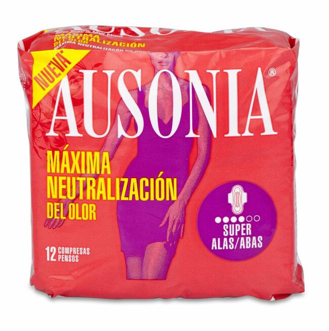 Ausonia Airdry Super con Alas, 12 Uds