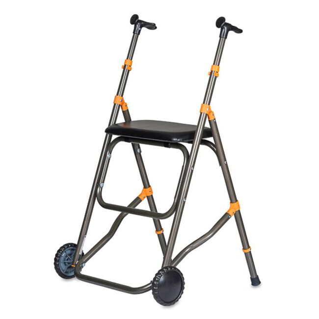 Andador Aluminio Ruedas Asiento A138, 1 ud