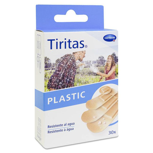 Tiritas Plastic Apósito Adhesivo, 30 Uds