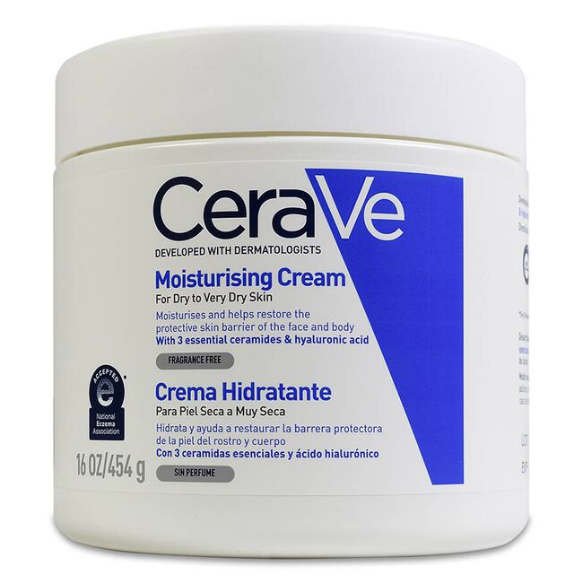 CeraVe Crema Hidratante Piel Seca, 454 g