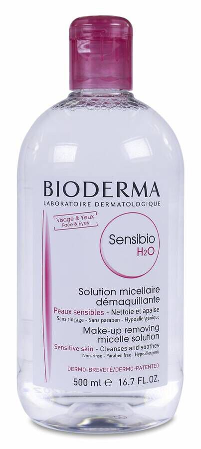 Bioderma Sensibio H2O Solución Micelar Piel Sensible, 500 ml