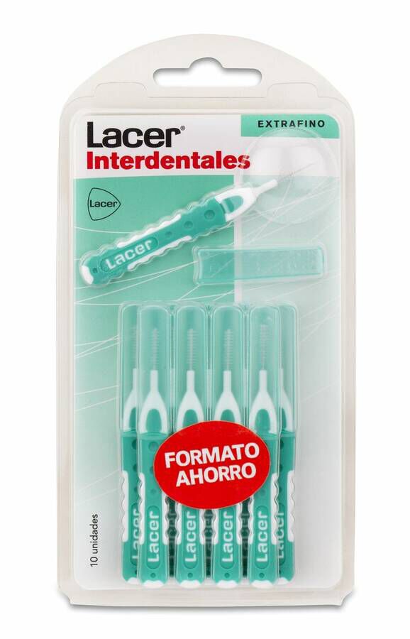 Lacer Cepillo Interdental Extrafino Recto, 10 Uds