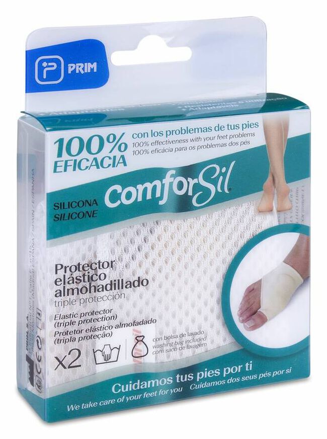 Comforsil Protector Elástico Almohadillado Talla L, 1 Par