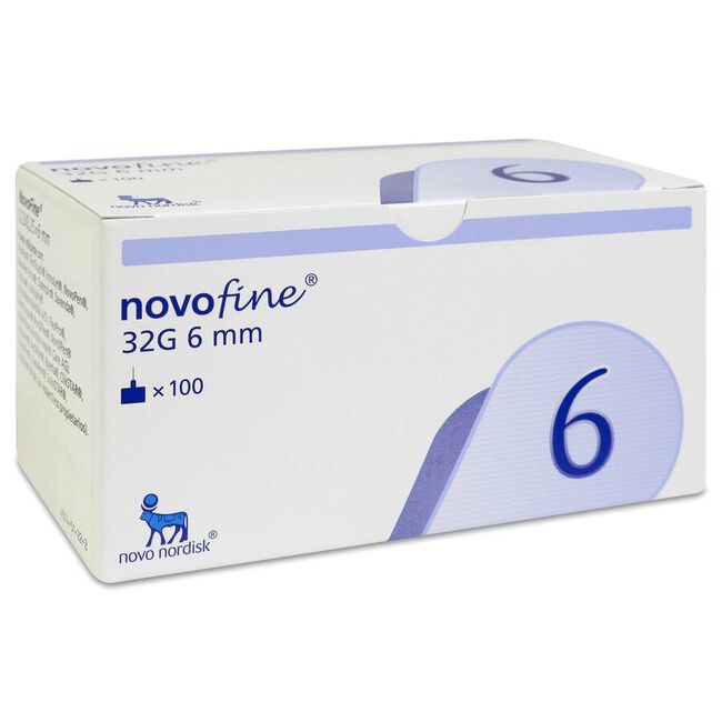 Novo Nordisk Novofine, 32 g 6 mm 100 unidades