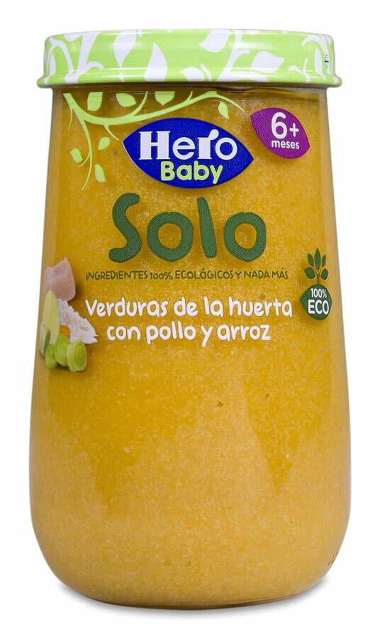 Hero Baby Solo Crema de Verduras, Pollo y Arroz, 190 g