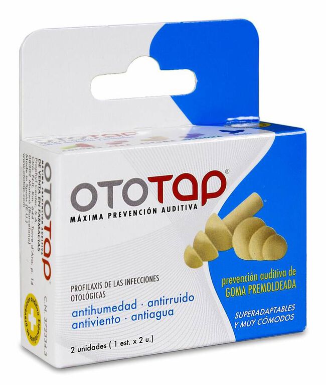 Ototap Tapones de Goma, 2 Uds